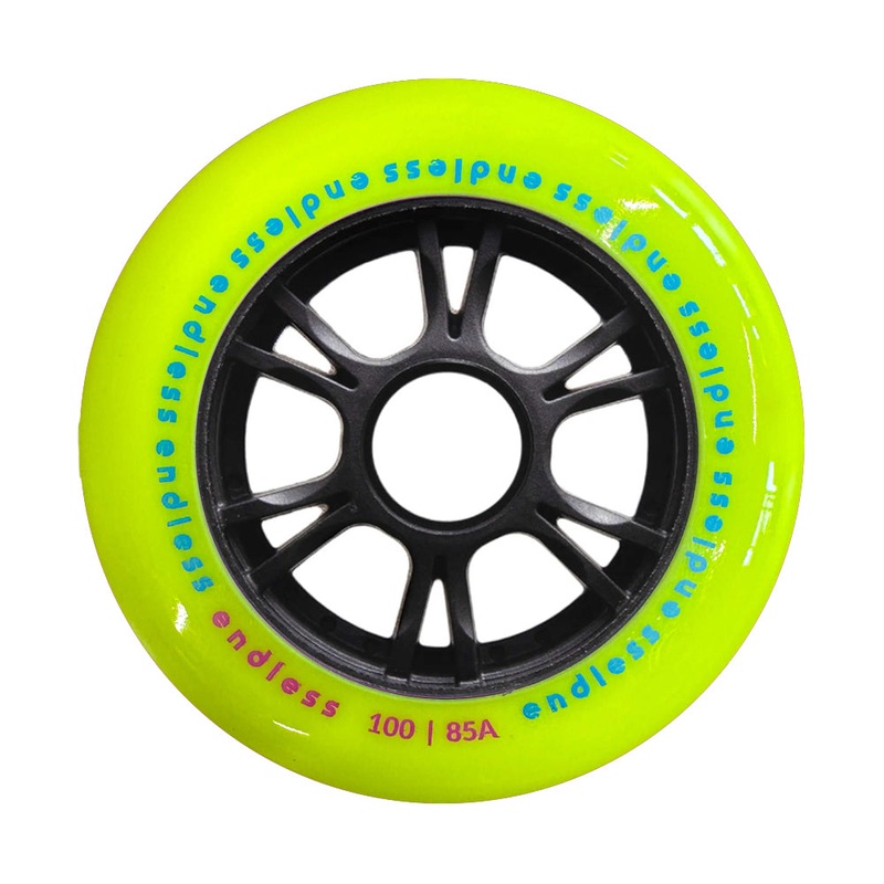 100mm/85A Lime 4-pack