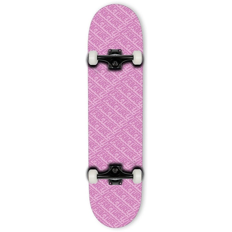 Fracture All Over Comic Pink Skateboard – 7.75″