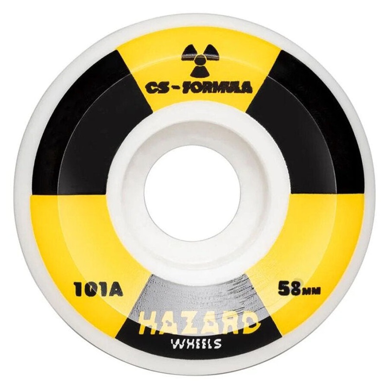 Hazard Radio Active CS: Conical White Wheels 58mm 58mm
