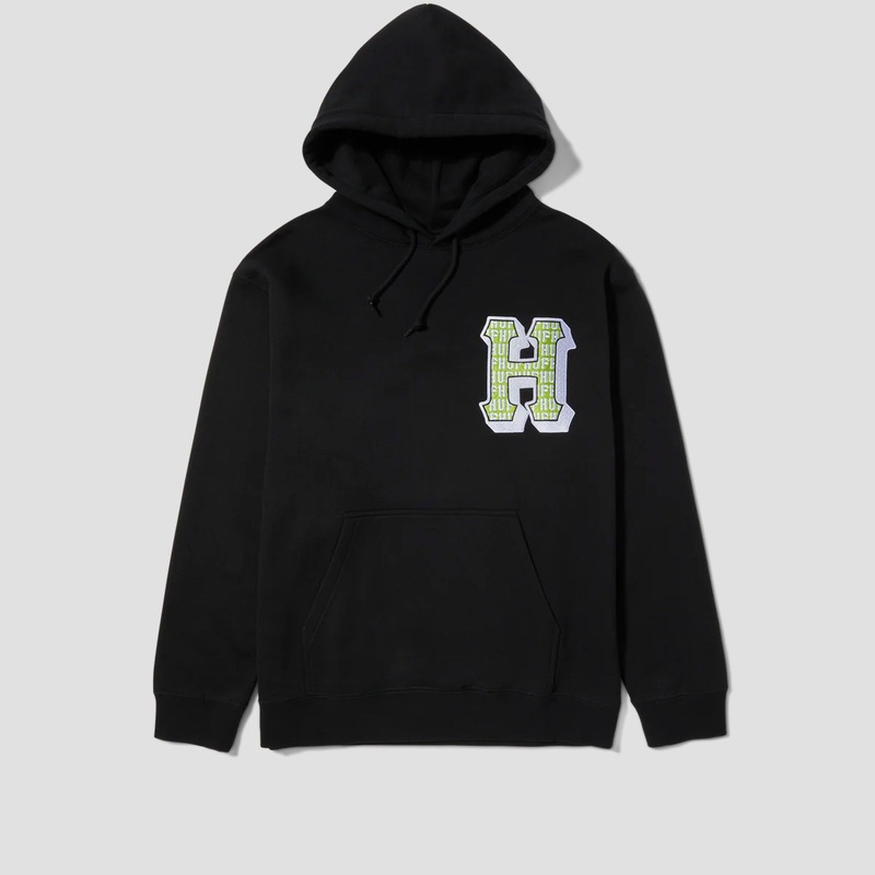 HUF Thicc H Hood Black Small