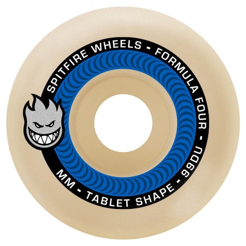 Spitfire Formula Four Tablet Skateboard Wheels – 53mm 99du