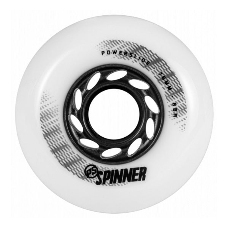 Powerslide Spinner White Wheels 76mm 88a – Set of 4