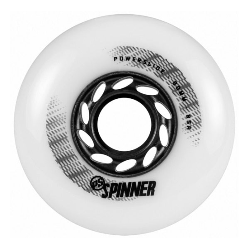 Powerslide Spinner White Wheels 80mm 88a – Set of 4