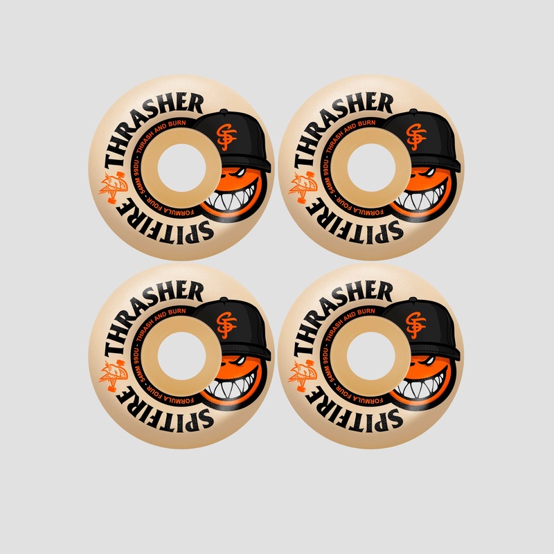 Spitfire x Thrasher 54mm The City F4 99 Radial Full Skateboard Wheels Natural