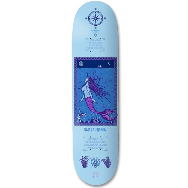 Drawing Boards Undine Skateboard Deck – 7.75″