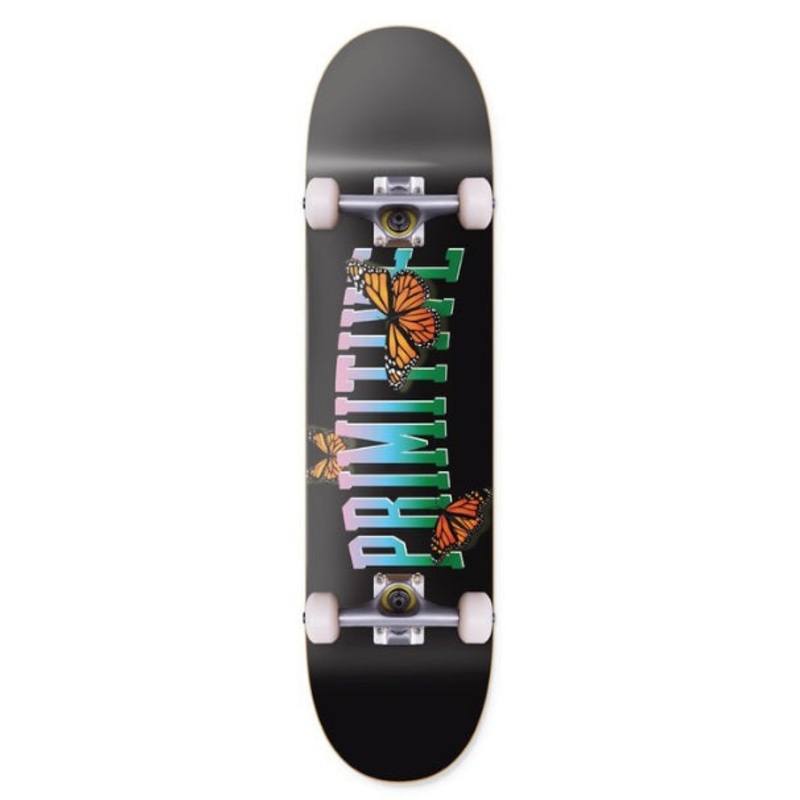 Primitive Collegiate Butterfly Mini Skateboard – 7.3″