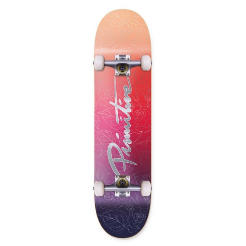 Primitive Nuevo Daybreak Red Skateboard – 8.125″