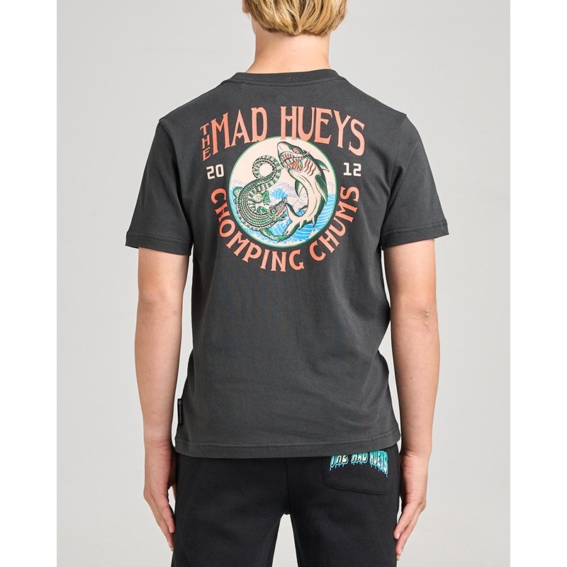 The Mad Hueys CHOMPING CHUMS | YOUTH SS TEE VINTAGE BLACK 6
