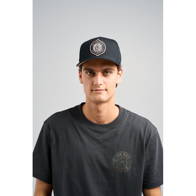 The Mad Hueys FK OFF FISH ON | TWILL SNAPBACK BLACK OSFM
