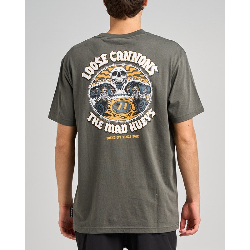 The Mad Hueys LOOSE CANNONS | SS TEE CHARCOAL S