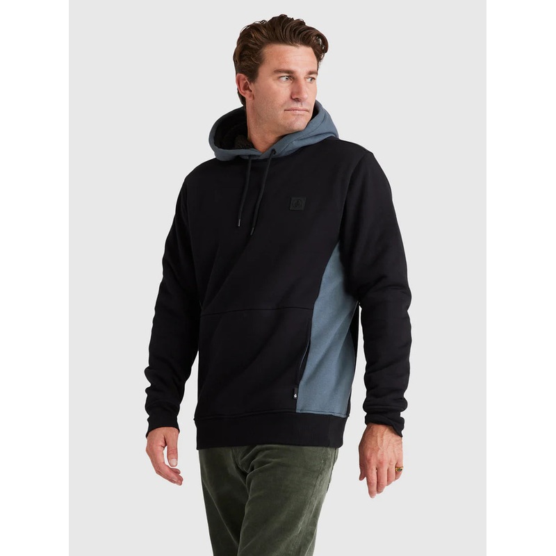 Volcom Single Stone Lined Pullover Hoodie Dark Slate S