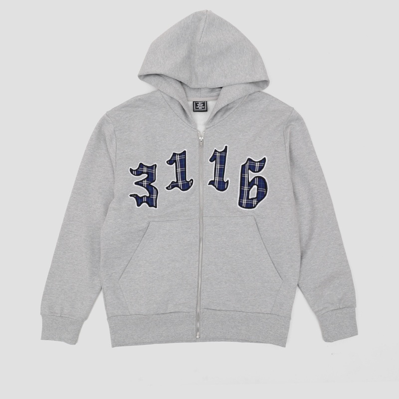 Always 3116 Premium Zip Up Hoodie Grey Small