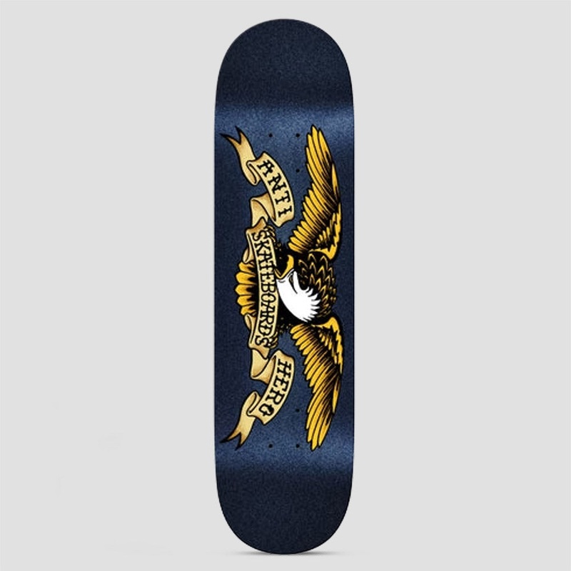 Anti Hero 8.5 Team Classic Eagle Skateboard Deck Easy Rider Navy