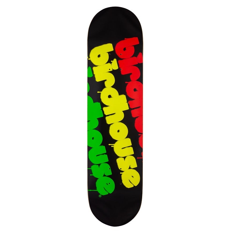 Birdhouse Triple Stack Rasta Logo Skateboard Deck – 8.0″