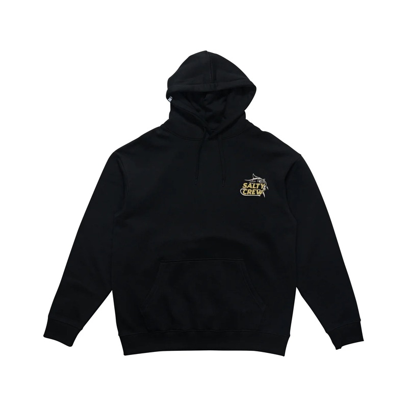 Salty Crew Hook Up Mid Weight Fleece Hood Black S