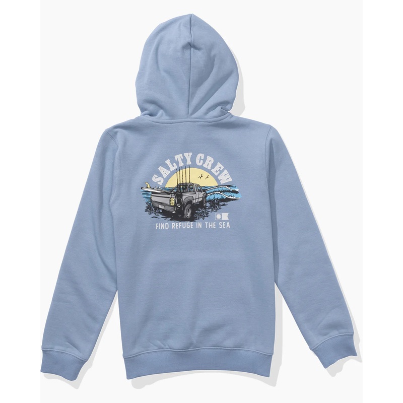 Salty Crew Lifted Boys Fleece Marine Blue S