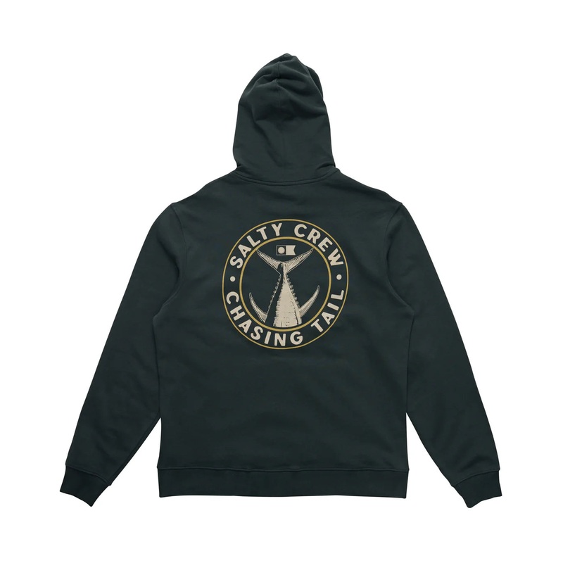 Salty Crew Tailgate Zip Fleece Hood Coal S