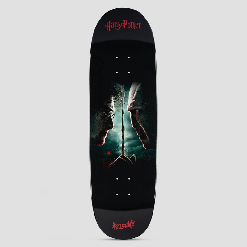 Welcome X Harry Potter 9.5 Finale Skateboard Deck Black Dip