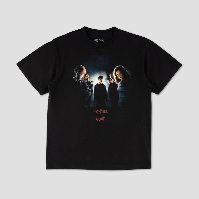 Welcome X Harry Potter Army Boxy T-Shirt Black Small