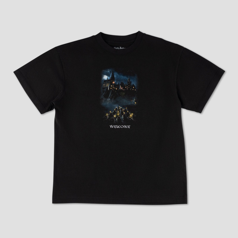Welcome X Harry Potter Arrival Boxy T-Shirt Black Small