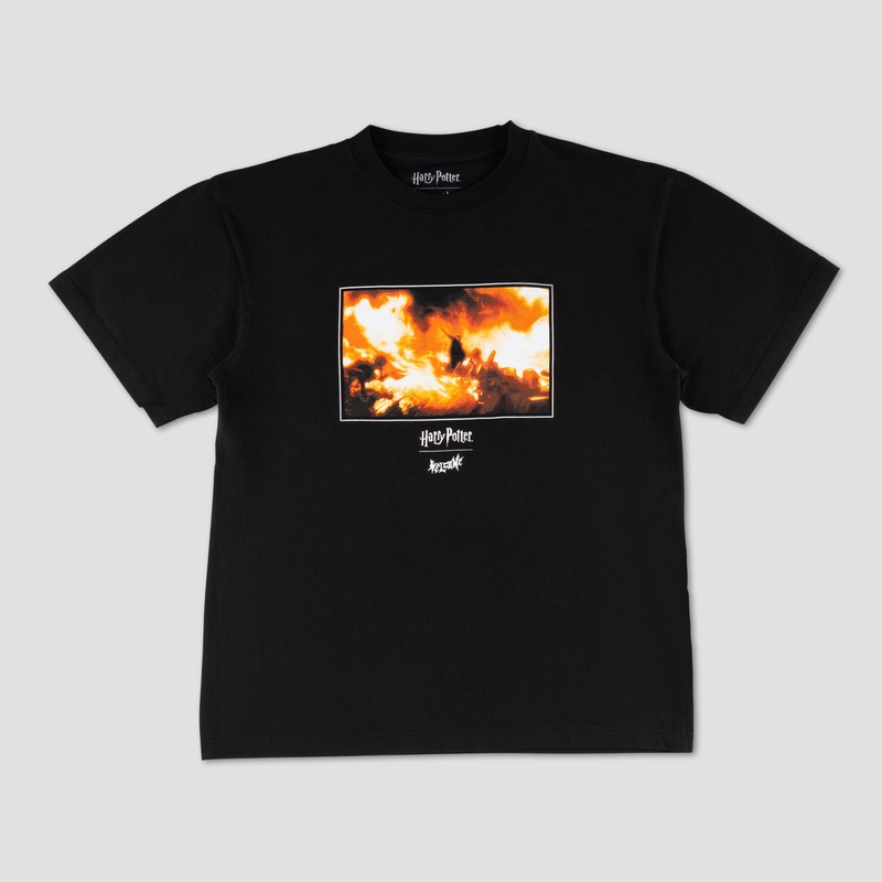 Welcome X Harry Potter Dumbledore Boxy T-Shirt Black Small