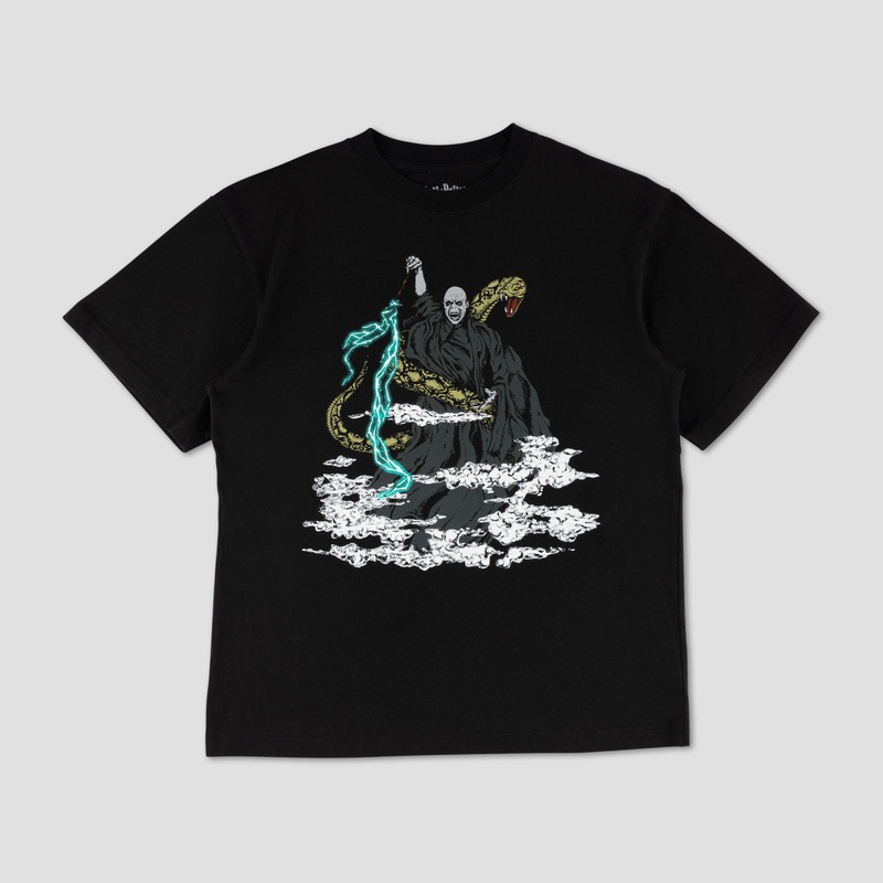 Welcome X Harry Potter Voldemort Boxy T-Shirt Black Small