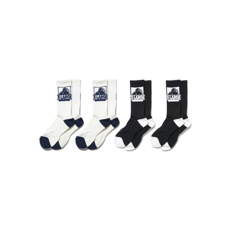 XLarge Classic OG 4 Pack Socks Assorted OSFM