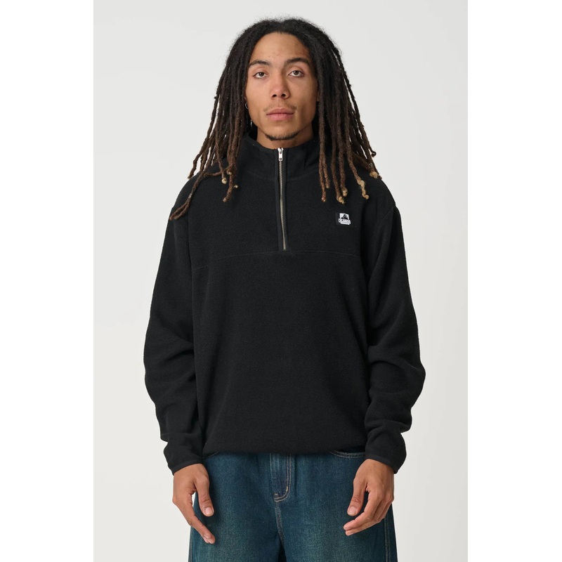 XLarge Half Zip Crew BLACK XS