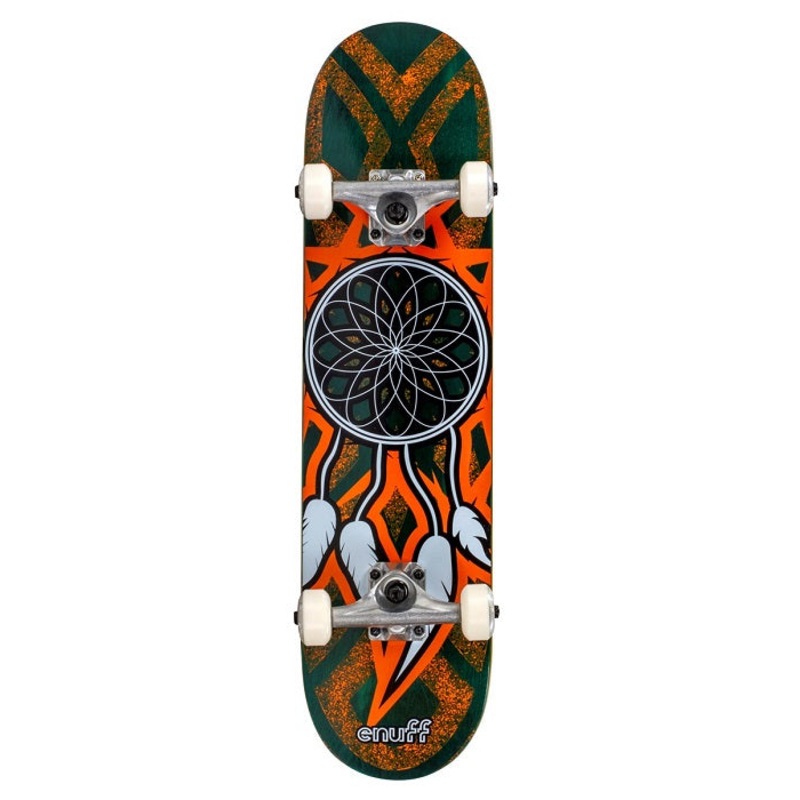 Enuff Dreamcatcher Mini Skateboard – Teal/Orange 7.25″