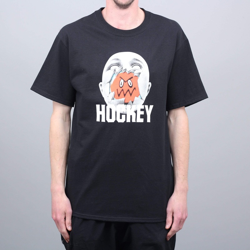 Hockey Broken Face T-Shirt Black Small