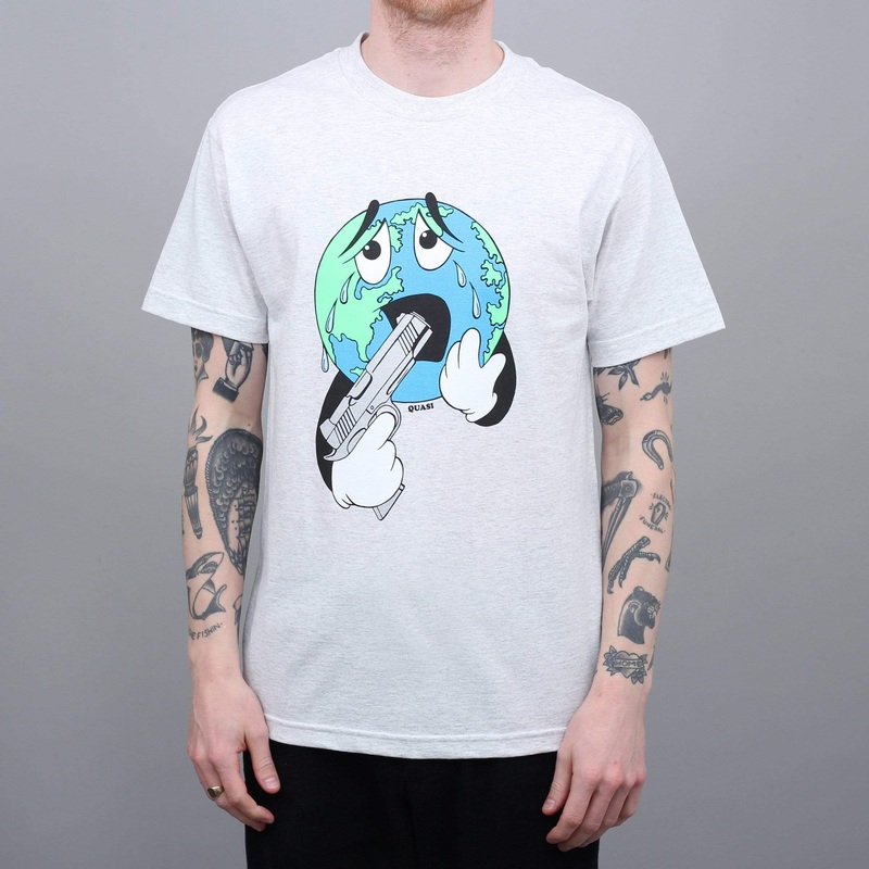 Quasi World T-Shirt Ash Small