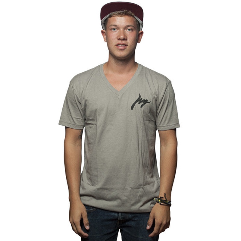 V-neck Grey T-shirt S