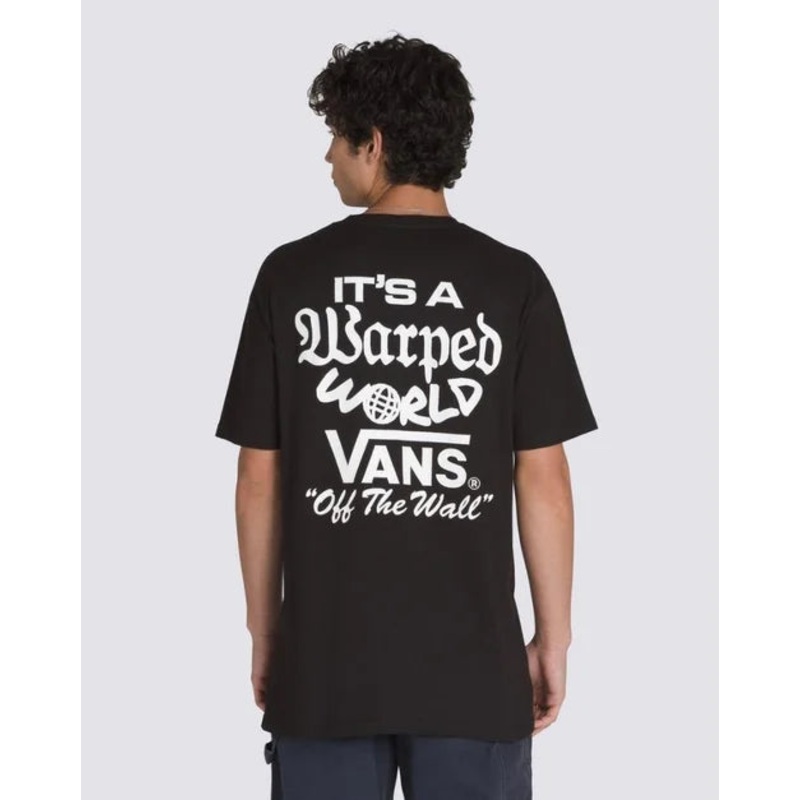 Vans Warped World Tee – Black BLK XS