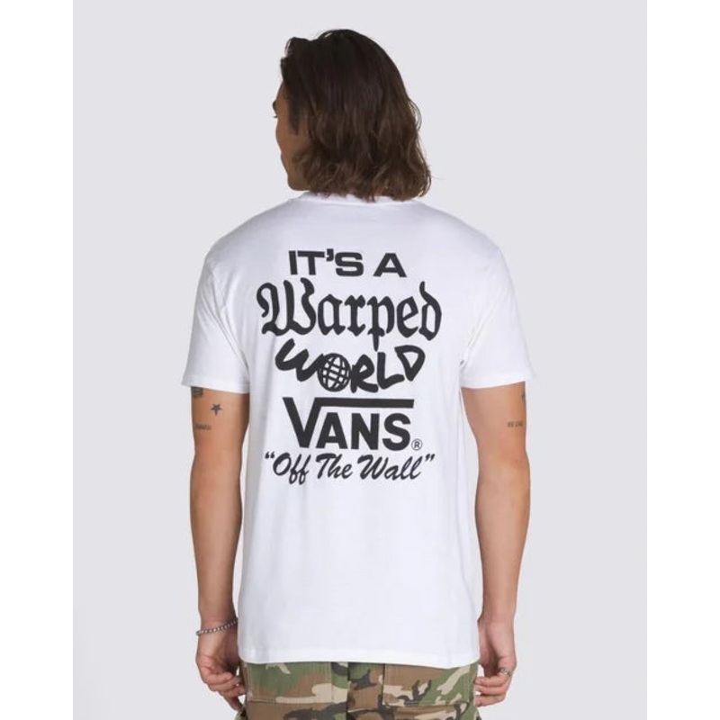 Vans Warped World Tee – White WHT XS