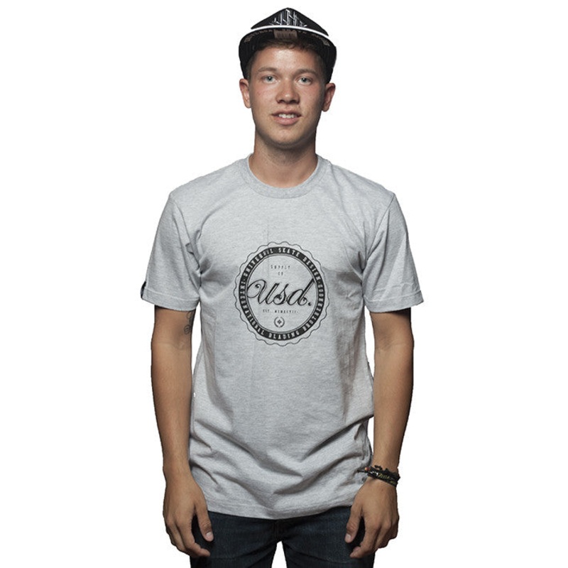 Emblem T-shirt Heather Grey S