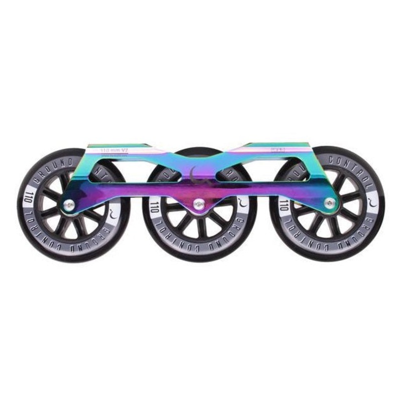 Ground Control Tri Skate Frame V2 110mm Complete Setup – Oil Slick