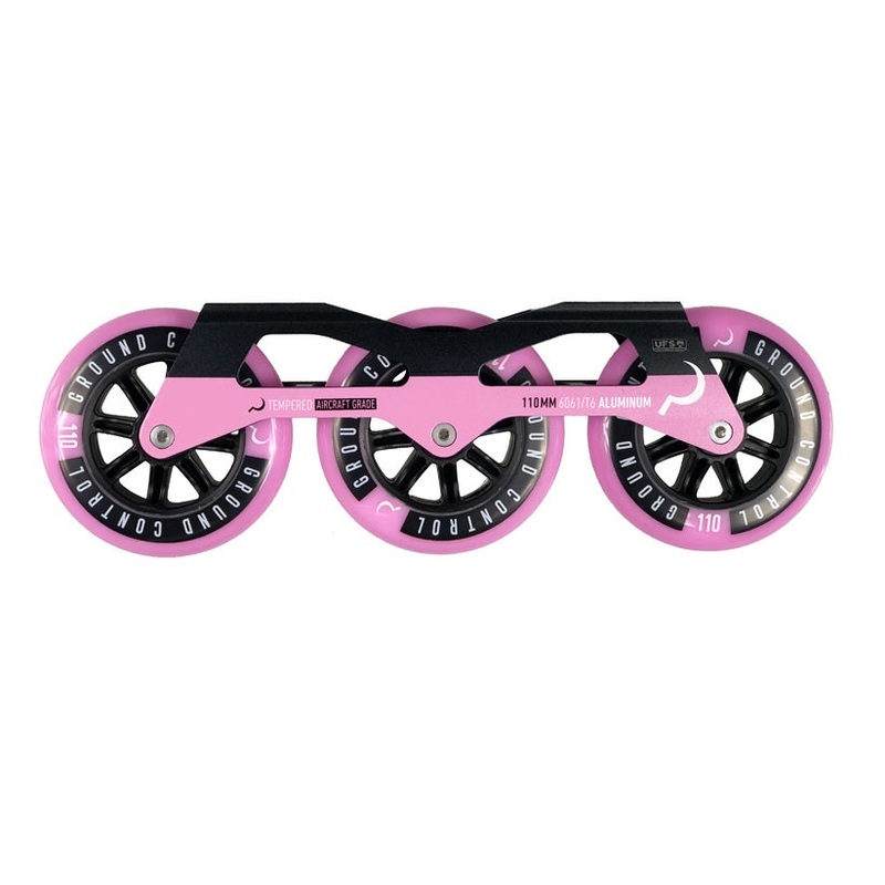 Ground Control Tri Skate Frame V3 110mm Complete Setup – Pink