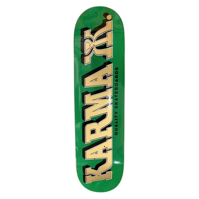 Karma Kizla Green Skateboard Deck – 8.5″