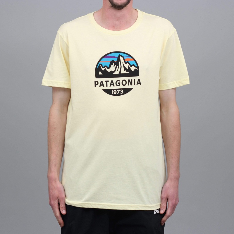 Patagonia Fitz Roy Scope Organic T-Shirt Resin Yellow Small