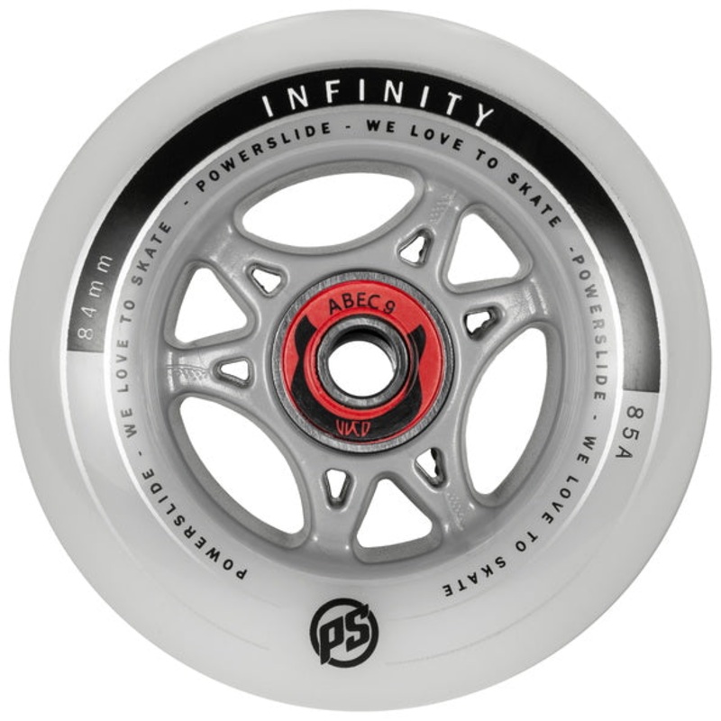 Powerslide Infinity 84mm Wheels With Abec 9 Bearings – Set of 4