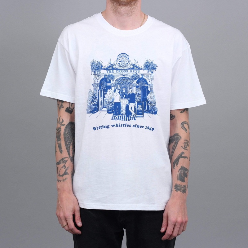 Slam City Skates Keys T-Shirt White Small