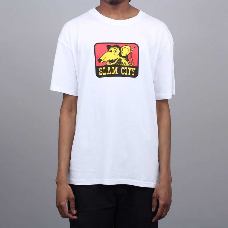 Slam City Skates Tougher T-Shirt White Small