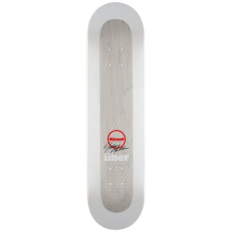 Almost Mullen Uber Light White Skateboard Deck – 8.0″