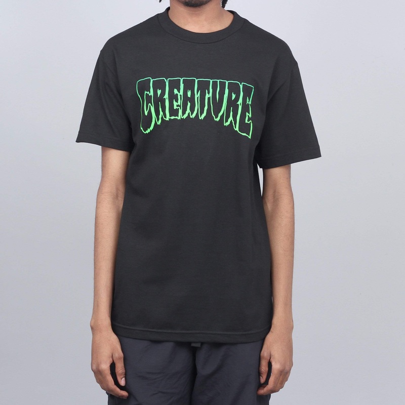 Creature Outline T-Shirt Black Medium