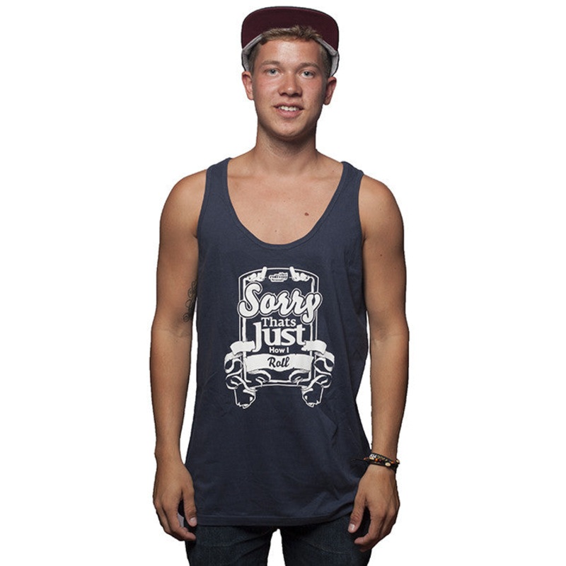 How I Roll Tank Top navy S