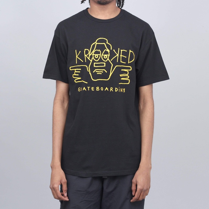 Krooked Dude T-Shirt Black / Orange-ish Medium
