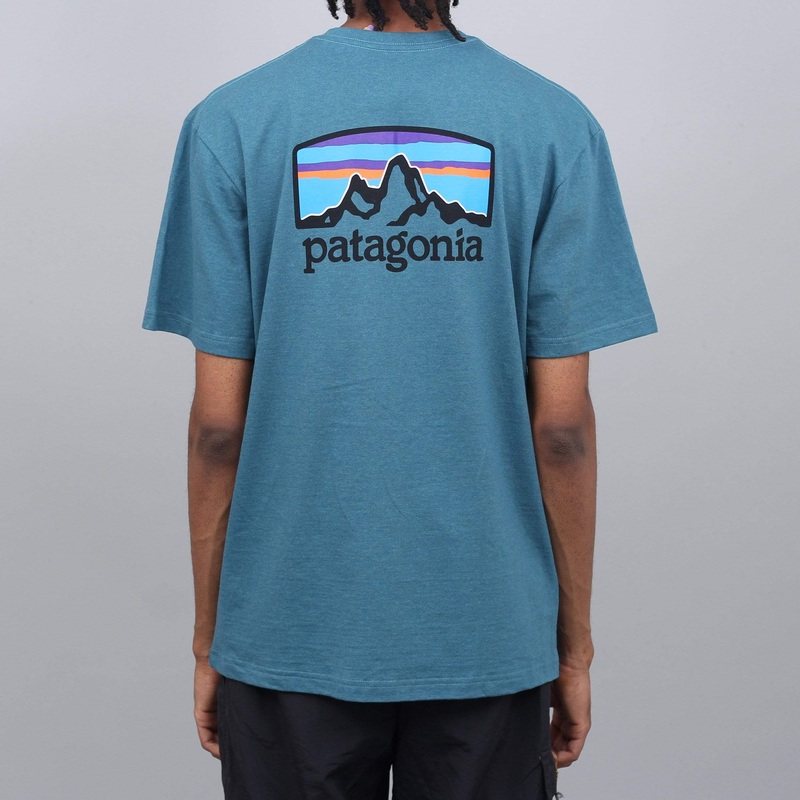 Patagonia Fitz Roy Horizons Responsibili T-Shirt Tasmanian Teal Small