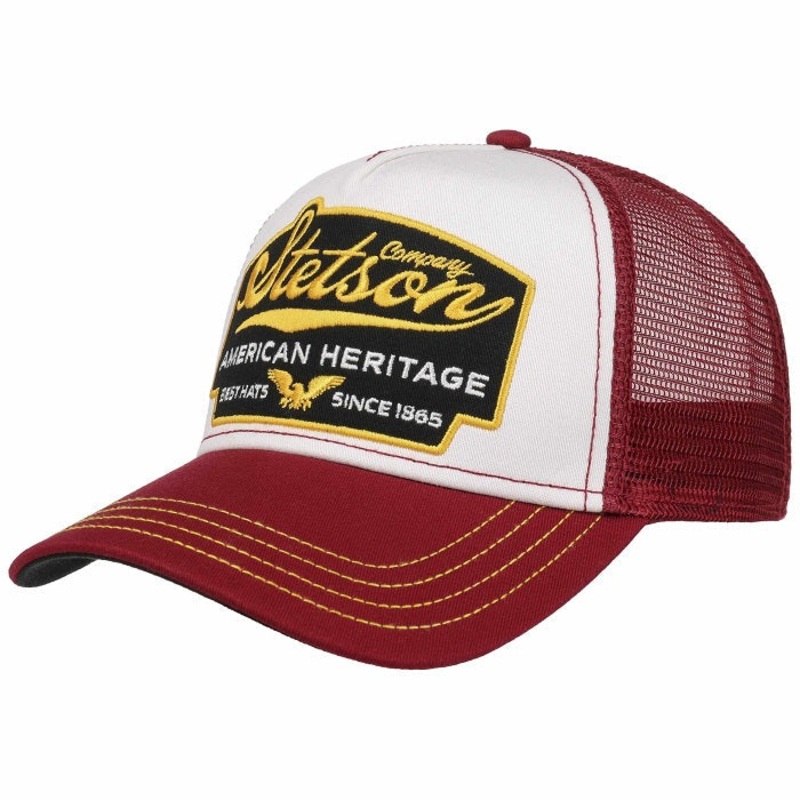 Stetson American Heritage Trucker Cap – Bordeaux
