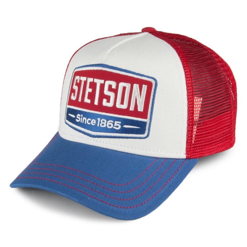 Stetson Highway Trucker Cap – Blue/Red