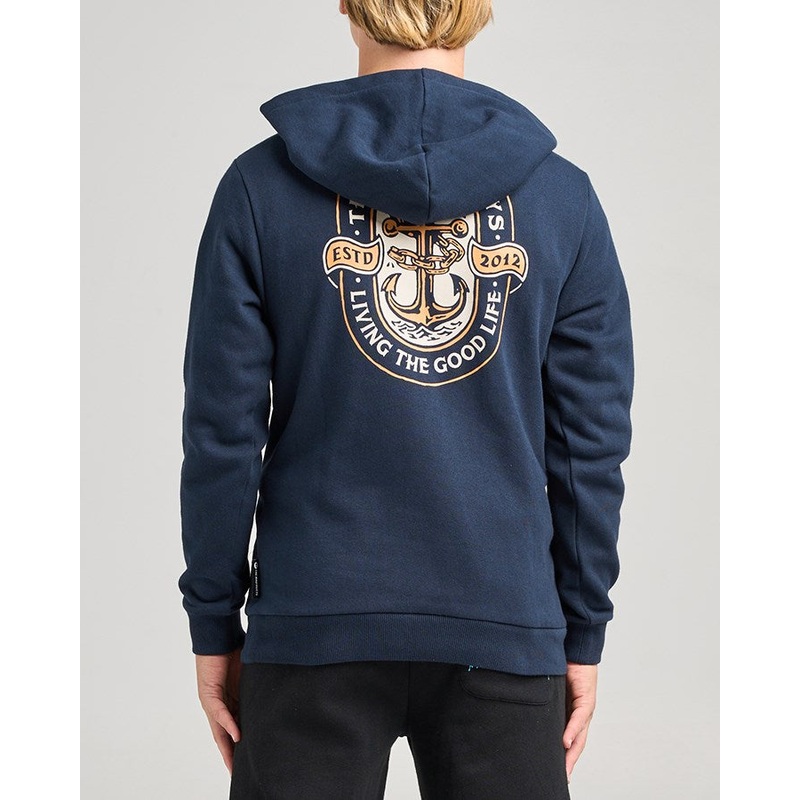 The Mad Hueys LIVING ANCHOR | YOUTH PULLOVER NAVY 6